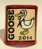 GOOSE 2014 EMBOSSED & COLOURED WOGGLE