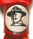 RED EMBOSSED BP WOGGLE