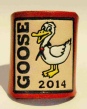 GOOSE 2014 EMBOSSED & COLOURED WOGGLE
