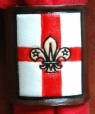 EMBOSSED ST GEORGE FLAG SCOUT WOGGLE