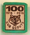 GREEN CUB 100 BRANDED WOGGLE